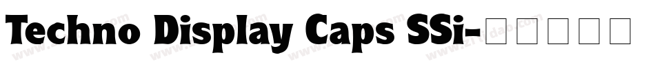 Techno Display Caps SSi字体转换